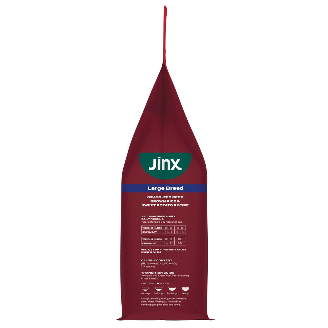 Jinx Large Breed Beef, Brown Rice, Sweet Potato Kibble, 30 lb