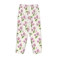 thumbnail image 5 of Goofa Tulips Flowers Printed Soft Pajama Pants for Women, Wide Leg Comfy Casual Lounge Yoga Pants-Medium, 5 of 9