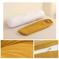 thumbnail image 5 of Removable Washable Round Bolster Pillow With Insert, Ergonomic Cushion For Side Sleeping And Leg Support, Soft Pillow For Sofa, Bed And Living Room, 15.7*5.9 inch, 5 of 6