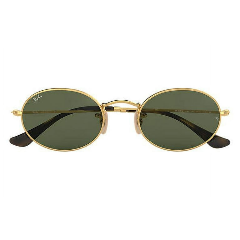 Ray Ban Oval Flat Lenses Green Classic G-15 Unisex Sunglasses RB3547N 001  51