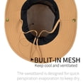 thumbnail image 7 of HLLMAN Mens Packable Sun Hat with Strap,Waterproof Wide Brim Bucket Hat for Fishing, 7 of 7
