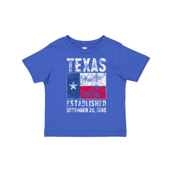 Inktastic Established December 29, 1845 Texas Flag Boys or Girls Toddler T-Shirt