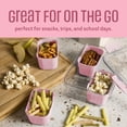 thumbnail image 4 of Cook With Color 2-Pack 4-Compartment Mini Snackle Box, Charcuterie and Snack Container, Divided Serving Tray with Lids, Dishwasher Safe, Red & Pink, 4 of 10