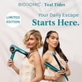 thumbnail image 2 of Bio Ionic Teal Tides 10X Styling Iron, 1 Inch Flat Iron with Sonic Vibrating Plates, Limited Edition, 2 of 11