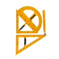 thumbnail image 1 of Ensemble d'Outils de Dessin Règle Protracteur Outils de Mesure Triangle Bord Droit, 1 of 7