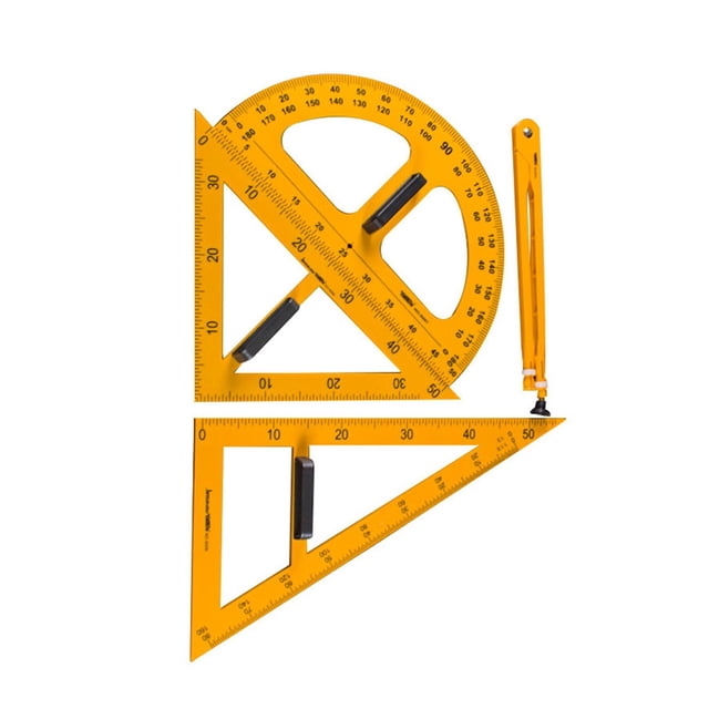 Ensemble d'Outils de Dessin Règle Protracteur Outils de Mesure Triangle Bord Droit
