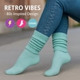 thumbnail image 3 of Women Cotton Slouch Socks 3 Pairs Shoe Size 5-10 (Capri-Mint-Peach), 3 of 7