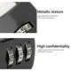 thumbnail image 4 of Candado de contraseña de combinación de código de 3 dígitos de zinc Mini candado para estuche de transporte (negro), 4 of 6