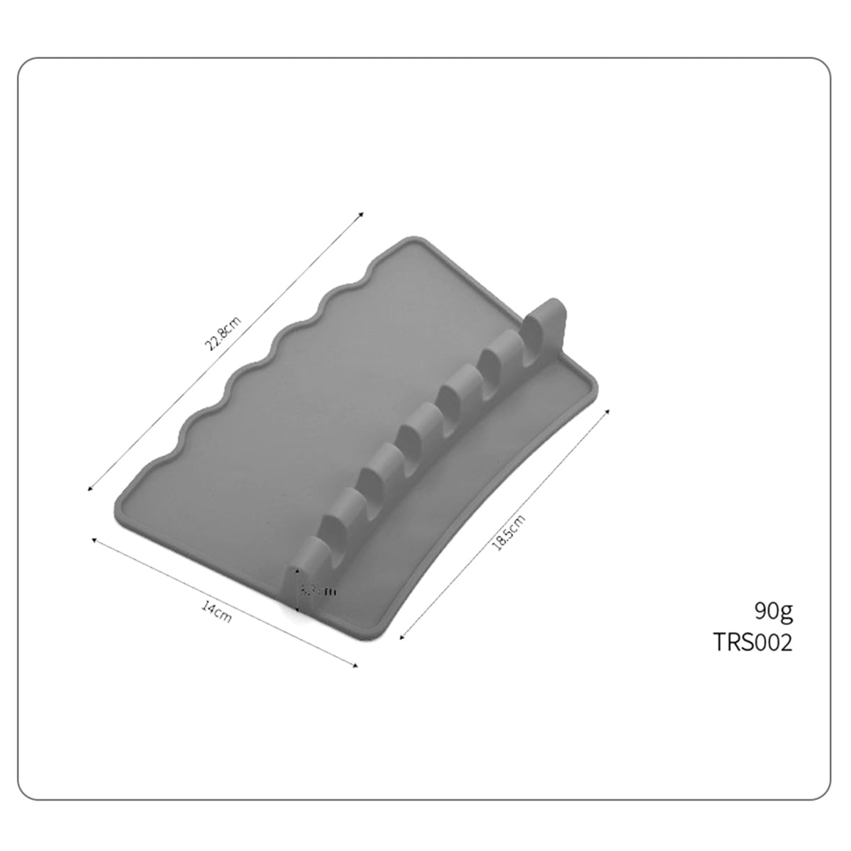 Private Jungle Silicone Spoon Rest Heat-Resistant 6 Slots Utensil Rest with Drip Pad Spoon Holder for Kitchen Countertop Cooking,Multiple Kitchen Utensils Spatula Rest Holder,Gray Private Jungle Silicone Spoon Rest Heat-Resistant 6 Slots Utensil Rest with Drip Pad Spoon Holder for Kitchen Countertop Cooking,Multiple Kitchen Utensils Spatula Rest Holder,Gray