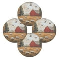 thumbnail image 5 of WOBOGO Sheep Pasture Round Placemats Set of 1 Heat Resistant Washable Kitchen Table Decorations 15.4in, 5 of 7