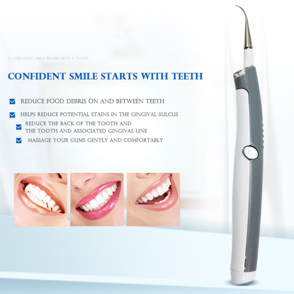 AMNHDO LED Sonic Dental Scaler Tooth Calculus Remover Stains Tartar Cleaner Tool