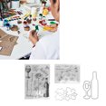 thumbnail image 4 of Clear Stamps, Unique Embossing Shape Clear Rubber Stamps  For Card For Paper Crafts For Album Decoration, 4 of 8