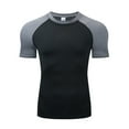 thumbnail image 4 of Men's Athletic Short Sleeve Compression Shirts Stretch Performance T-Shirt Running Workout Tops Quick Dry Base Layer, 4 of 4