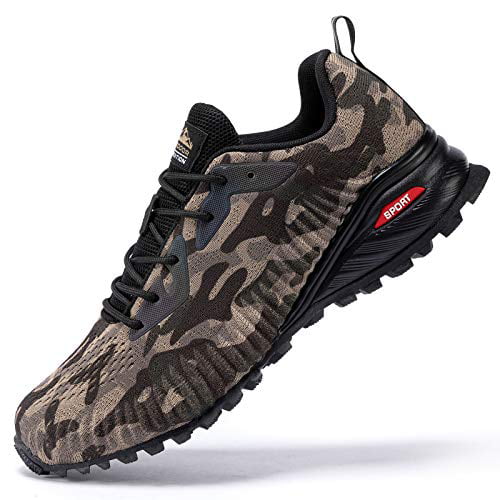 Kricely Mens Trail Running Shoes Casual Fashion Sneakers for Men Tennis Cross Training Shoe Outdoor Non-Slip Walking Footwear