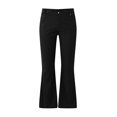 thumbnail image 6 of GHSOHS Mens Retro 70S Disco Pants Corduroy Bell Bottom Pants with Pockets Vintage Slim Fit Flared Trousers 60s Classic Comfort Cotton Work Pants Black,M, 6 of 6