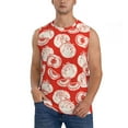 thumbnail image 2 of Goofa Tomatoes Printed Men's Sleeveless T-Shirt - Athletic Gym Workout Tank Top for Men - Moisture-Wicking, UPF 30+ Quick-Dry Muscle Tee-X-Large, 2 of 8