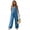 Blue, variant on Rove Studio Women’s Sleeveless V Neck Jumpsuit, Casual Loose Wide Leg Romper With Pockets, Breathable Summer Overalls For Beach Vacation Daily Wear Green S