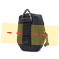 thumbnail image 5 of Portable Key Bag Outdoor Triangle Buckle Accessory Bag Key Wallet Keychain Holder Case Waist Pack Bag, Black, 5 of 8