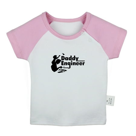 

Daddy Engineer Funny T shirt For Baby Newborn Babies T-shirts Infant Tops 0-24M Kids Graphic Tees Clothing (Short Pink Raglan T-shirt 0-6 Months)