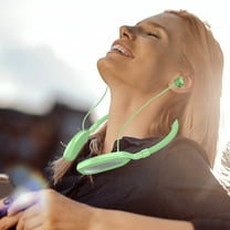 Wireless Earbuds 75hrs Bluetooth 5.3 Headphone Sport, 2024 Bluetooth Earbuds Stereo Deep Bass Over Ear Bud with Earhooks, ENC Noise Cancelling Mic, IPX7 Waterproof Earphone(Green)