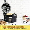 thumbnail image 6 of BELLA 13591 Classic Rotating Belgian Waffle Maker, Pro Black, 6 of 7