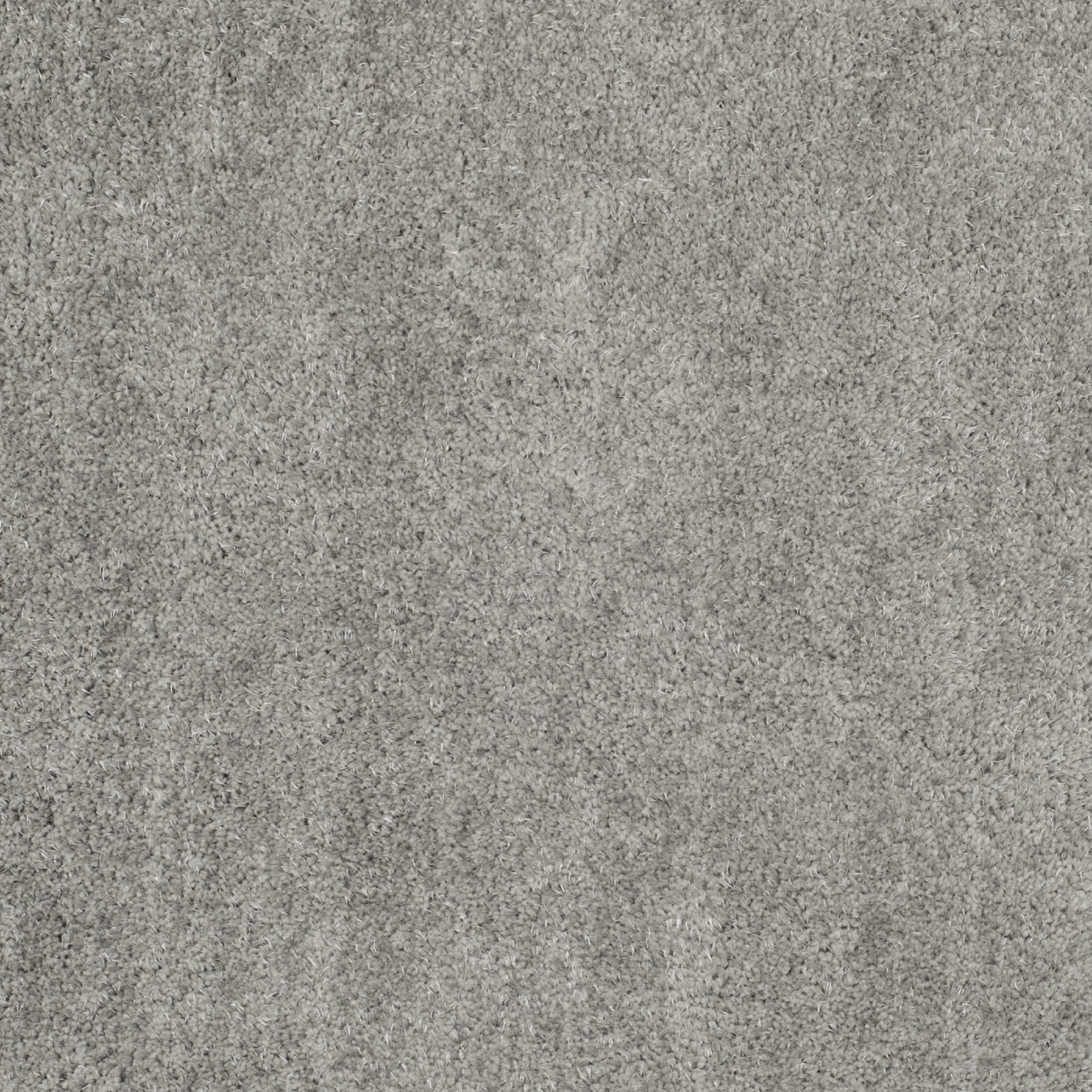 SAFAVIEH Joella Solid Plush Polyester Shag Area Rug, Light Grey, 5' x 5' Square