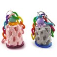 thumbnail image 3 of Flmtop Calcium Teeth Grinding Chew Toy Cage Platform Perch for Parrot Hamster Gerbil Random Color, 3 of 7