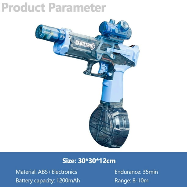 Pistola Agua Pistola De Agua Elu00e9ctrica, 300 Ml, En 1, Con