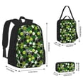 thumbnail image 4 of Naloa Soccer1 Print Large Capacity Backpack Lunch Bag Pencil Case Combination 3 Piece Set for Student, 4 of 8