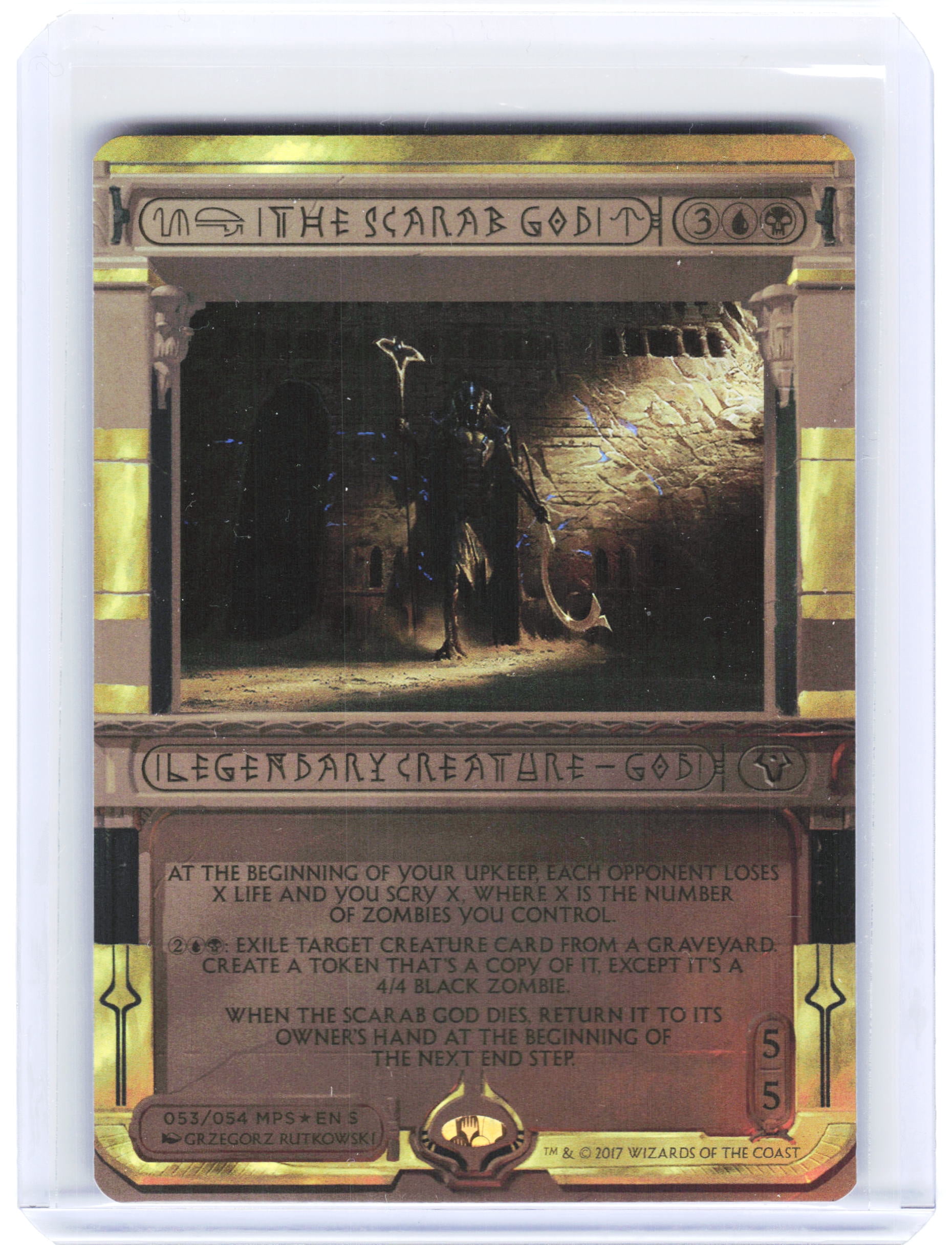 Masterpiece Series: Amonkhet Invocations (MPS) The Scarab God Foil ...