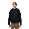 thumbnail image 3 of ORORO Men's Heated Jacket with Battery and Detachable Hood, Battery Powered Heating Jacket for Hiking Skiing Camping (Neutral Black, S), 3 of 9