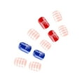 thumbnail image 5 of T-HOTLYST Press On Nail Set 24pcs Independence Day False Nail Short Square Acrylic Nail with Glitters for Parties and Daily Style, 5 of 14