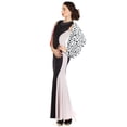 thumbnail image 3 of Disfraz JaosWish Cruella Deville para mujer con peluca blanca y negra, 3 of 7