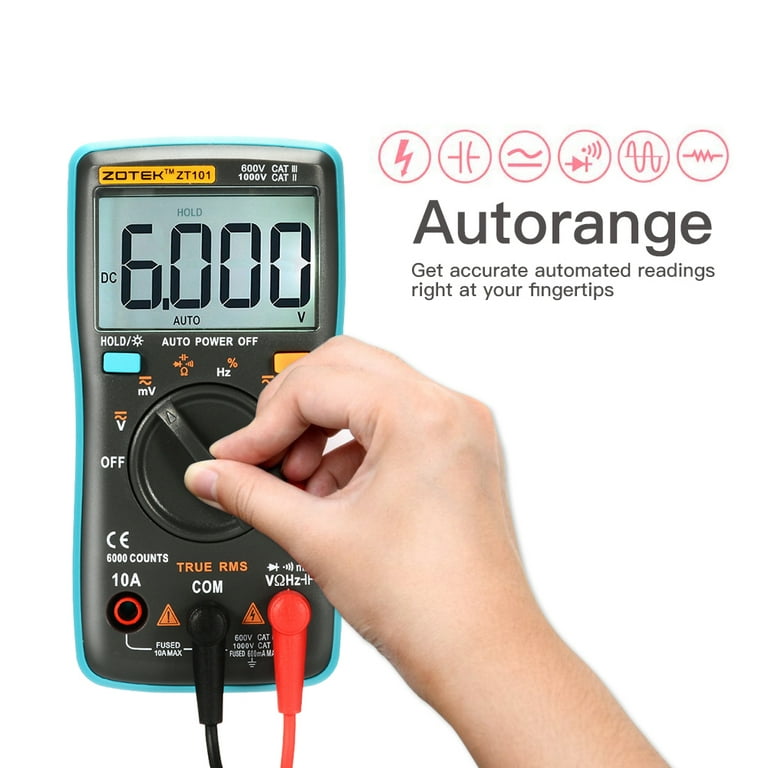 600mA 750V 60k Ohm Smart Electrician Digital Multimeter