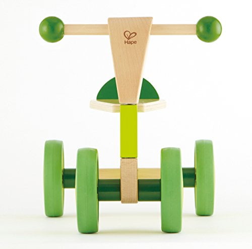 hape scoot around kid's wooden ride on balance bike