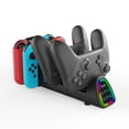 thumbnail image 3 of 10-in-1 Charging Dock for Switch 2/Switch/OLED, Multi Charging Station for Joy-Con & Pro Controller, Multi-Function Charger Stand Gaming Accessories, 3 of 5