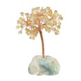 thumbnail image 2 of Crystal Money Tree Bonsai Soporte de piedra Árbol de Amarillo Sunnimix Árbol de dinero de cristal, 2 of 8