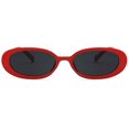 thumbnail image 2 of Mini vintage retro extra estrecho ovalado redondo flaco ojo de gato gafas de sol gafas de influencia, 2 of 3