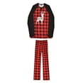 thumbnail image 2 of Qarigey Pijamas navideños a juego con la familia, ropa de salón navideña a cuadros, camisón de manga larga con cuello Pijama HOMBRES M Qarigey AP004036-06, 2 of 6