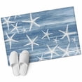 thumbnail image 2 of Rectangle Area Rugs 2 x 3 Ft, Blue Coastal Non-Slip Residential Carpet, Summer Ocean Waves Ombre Sea Starfish Indoor Crawling Mats Runner Rugs for Living Room/Dining Room/Bedroom, 2 of 9