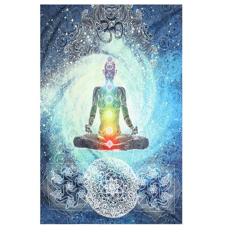 Buddha Hanging (Meigar Indian Mandala Buddha Tapestry Printed Lotus Tapestry Wall Decor Hippie Tapestries Bohemian Wall Hanging Beach Throw Yoga Mat)