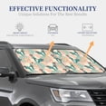 thumbnail image 4 of Windshield Sun Shade, Cute Macaw Monstera Flower Foldable Car Sun Shade Windshield For Front, 2 Pieces, 4 of 4