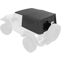 Pavement Ends by Bestop 51202-35 Black Diamond Replay Replacement Soft Top Tinted Windows; No Door Skins Included for 2007-2009 Jeep Wrangler 2-Door
