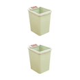 thumbnail image 1 of Billuyoard Bote de basura sin tapa conveniente y elegante de PP con anillo de presión para cocina Bote de basura de cocina para el hogar verde verde 2Conjunto, 1 of 6