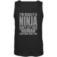thumbnail image 1 of Halloween Human Ninja Costume Mens Tank Top Black MD, 1 of 1