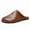Dark Brown, variant on Men's New Summer Breathable Closed-Toe Slide Sandals, Backless Slip-On Casual Versatile Shoes