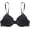 Black, variant on SMZ Women's Nylon Mold Cup Underwear Plus Size Adjustable Anti-Sag Bra Gathered Top Support Women's Underwear