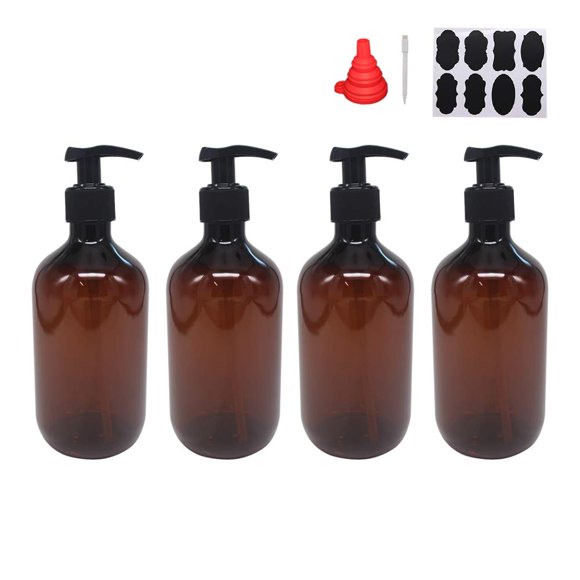 Botellas de loción ZMYBCPACK de plástico de 16 ml con bolígrafo, etiquetas y embudo
