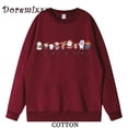 thumbnail image 5 of Sudadera holgada de gran tamaño para mujer, sudaderas con capucha de nariz roja Rudolph, de algodón, de manga larga, jerséis informales para mujer, ropa Kawaii de Navidad, 5 of 5