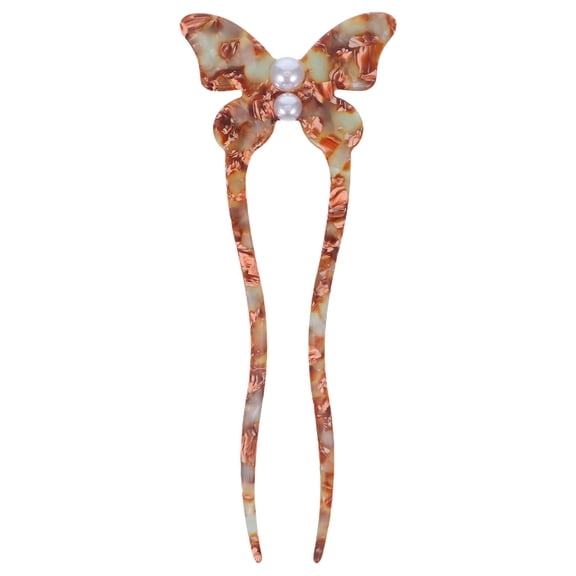 ELAYARD Ballet Style Butterfly Hair Accessories with Acetate and U Shaped Support